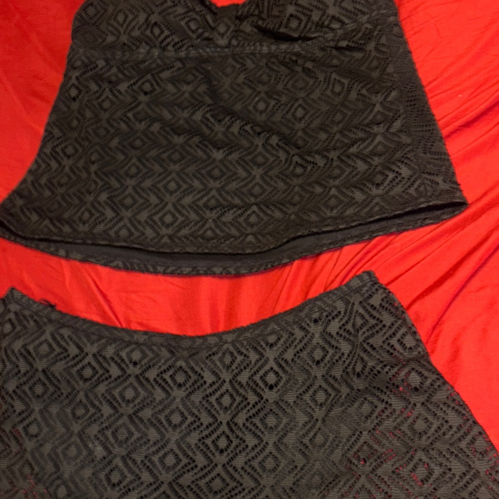 Catalina Black Swim Bandeau Set - Picture 2 of 7
